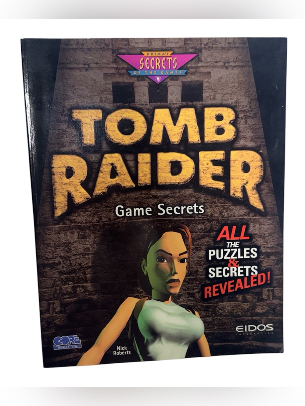 Tomb Raider game secrets book in perfect condition full walkthrough game book.